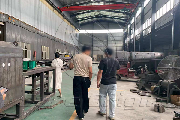 जापानी क्लाइंट्स एल्युमिनियम प्लास्टिक रीसाइक्लिंग मशीन के इंस्पेक्शन के लिए श्योर ओरिजिन ग्रुप आए